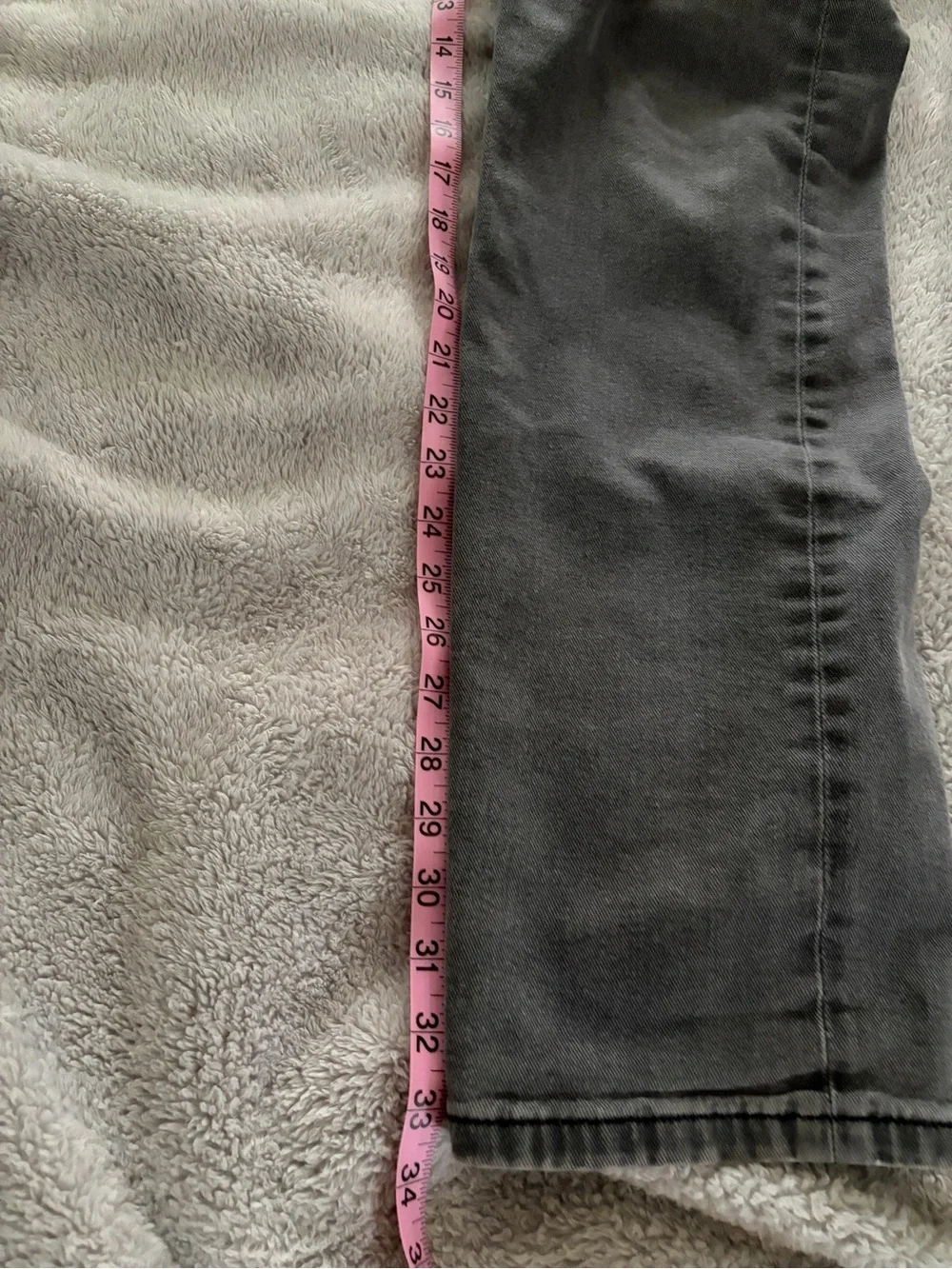 Amazon Essentials Men’s Athletic Fit  Jeans — size 35W 34L. Grey. Classic.
